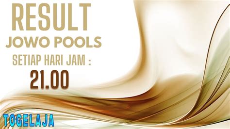 live draw jowopools